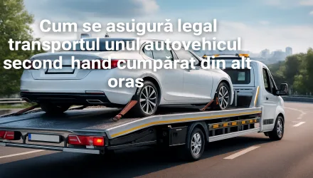 Cum se asigură legal transportul unui autovehicul second-hand cumpărat din alt oraș